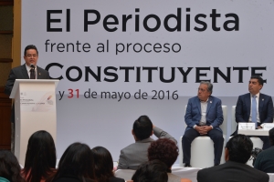En la Constitucin y las leyes secundarias, ALDF garantizar proteccin, derechos y seguridad a periodistas: Leonel Luna
 

