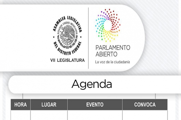 Agenda domingo 27 de agosto de 2017