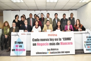 Presentarn asamblestas de morena accin de inconstitucionalidad contra Ley de Sustentabilidad Hdrica