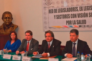 ENCABEZA DIP. DR. RODOLFO ONDARZA, CONSTITUCIN DE LA RED DE LEGISLADORES, EX LEGISLADORES Y SECTORES CON VISIN SOCIAL POR LA SALUD A.C.