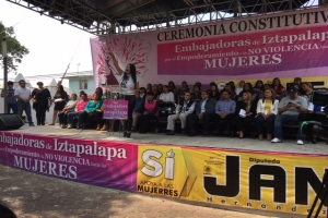 Trabajan embajadoras de Iztapalapa para erradicar violencia: Janet Hernndez