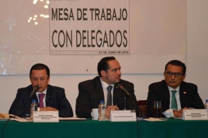 Encabeza diputado Gonzalo Espina reuniones de seguridad con delegados
