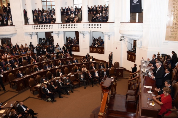 Al rendir su V Informe ante ALDF, Miguel ngel Mancera destaca  menos desigualdad, finanzas sanas y mayor infraestructura