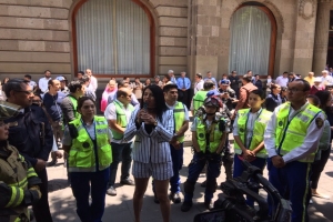 Prepara Proteccin Civil ALDF simulacro de amenaza de bomba  en edificio legislativo del Zcalo