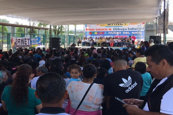 Lanza asamblesta primer concurso de dibujo infantil Papalote Museo del Nio de Iztapalapa 