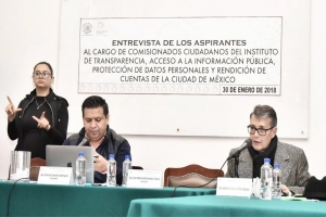 Postura del Grupo Parlamentario de Morena respecto de las entrevistas a quienes se inscribieron como candidatas a comisionadas del INFOCDMX, en el periodo de ampliacin de la convocatoria