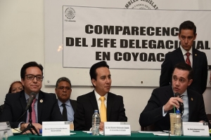 DIPUTADOS DE LA ALDF ESCUCHARON INFORME DEL JEFE DELEGACIONAL EN COYOACN, VALENTN MALDONADO SALGADO