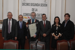 ENTREGA ALDF MEDALLA AL MRITO EN LAS ARTES 2014 AL COMPOSITOR MEXICANO SAMUEL ZYMAN