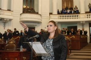 TOMAN PROTESTA A MARA DEL CARMEN CARREN CASTRO COMO MAGISTRADA DEL TEDF