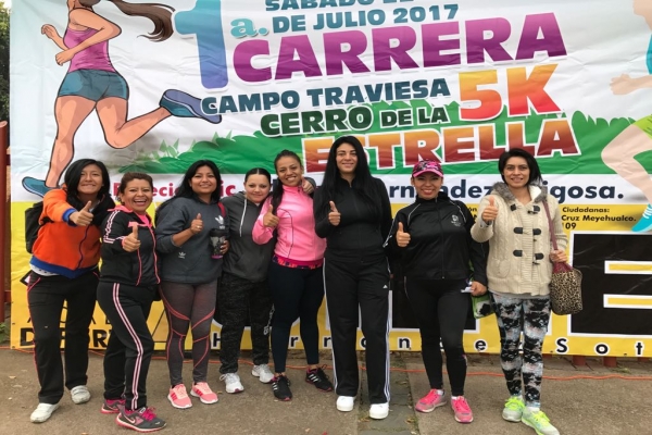 Participan cerca de mil 500 personas en la primera carrera a campo traviesa en Cerro de la Estrella 