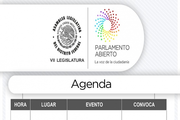 Agenda lunes 29 de mayo de 2017