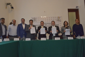 SUSCRIBEN ALDF, IEDF Y TEDF COMPROMISO  PARA GARANTIZAR EL NO USO DE LOS MDULOS  DE ATENCIN CIUDADANA CON FINES ELECTORALES