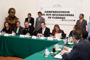 RINDE INFORME DE ACTIVIDADES DELEGADO DE TLHUAC ANTE COMISIN DE ADMINISTRACIN PBLICA LOCAL EN LA ALDF