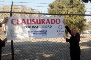 REALIZAN CLAUSURA CIUDADANA POR INSEGURIDAD EN PALACIO DE LOS DEPORTES Y FORO SOL