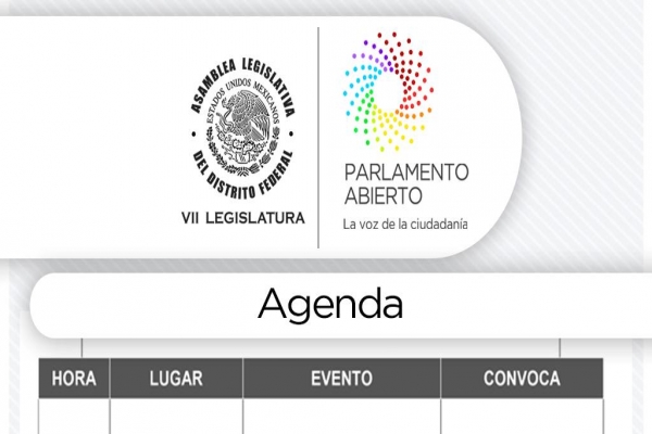 Agenda lunes 6 de agosto de 2018