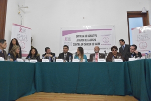 DONA ASAMBLEA LEGISLATIVA 133 MIL PESOS PARA COMBATE DEL CNCER DE MAMA