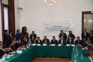 Firman convenio ALDF y Asamblea Constituyente; establece normas para un parlamento abierto