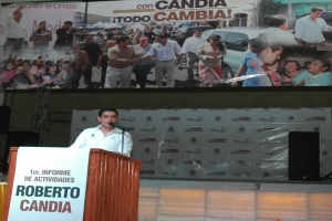 PRESENTA ROBERTO CANDIA PRIMER INFORME DE ACTIVIDADES