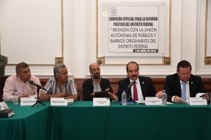 Se rene Comisin Especial para la Reforma Poltica del Distrito Federal con representantes de Unin de Pueblos y Barrios de la Ciudad de Mxico