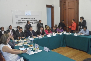 PRESENTA DELEGADO DE MAGDALENA CONTRERAS INFORME DE 100 DAS DE GESTIN ANTE ALDF